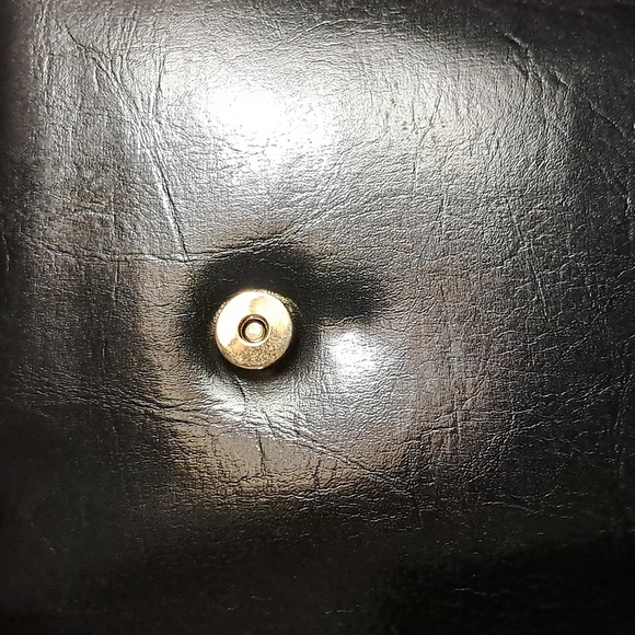 MARCHINO Black Leather Bucket Style Handbag with Gold Hardware - Picture 5 of 8